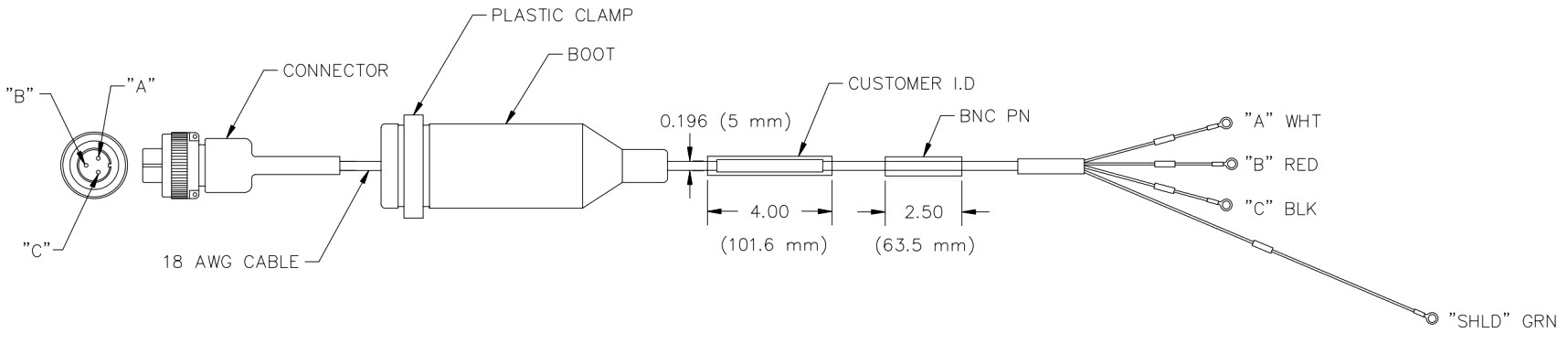 IM3 کابل و کانکتور 3 پین بنتلی نوادا Bently Nevada Cable & Connector 130539