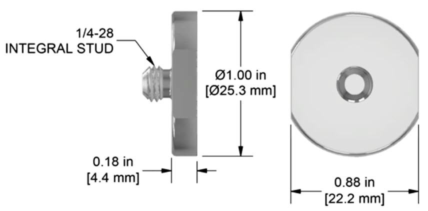 IM5 پایه نصب سنسورهای تماسی ارتعاش مبتنی بر چسب CTC Adhesive Mounting Disk MH101-1B