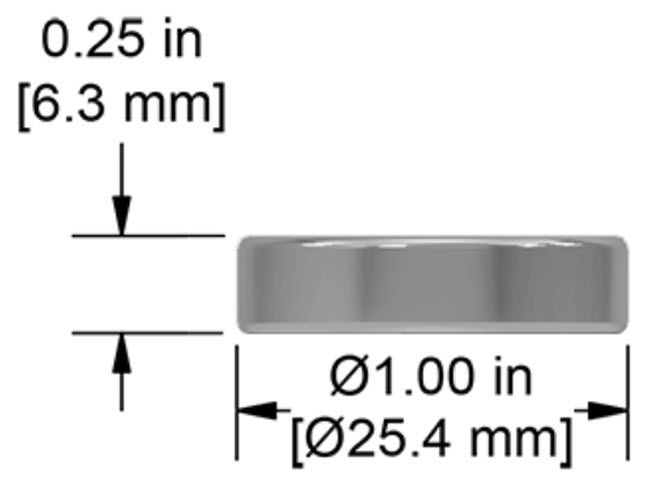 IM6 پایه نصب سنسورهای تماسی لرزش مبتنی CTC Low Profile Magnet Mounting Target MH133-1A