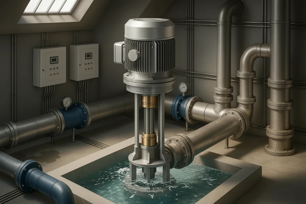 IM1A3 Vibration Monitoring of Vertical Pump with IEPE Accelerometer