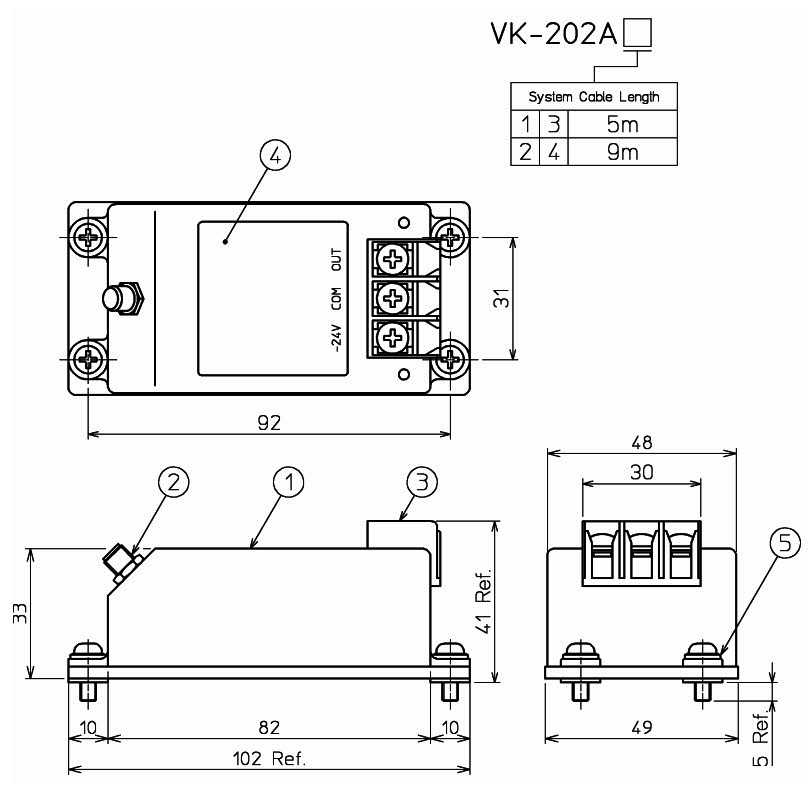 IM6 درایور (ترنسدیوسر) پراکسیمیتی شینکاوا Shinkawa Proximity Transducer VK-202A