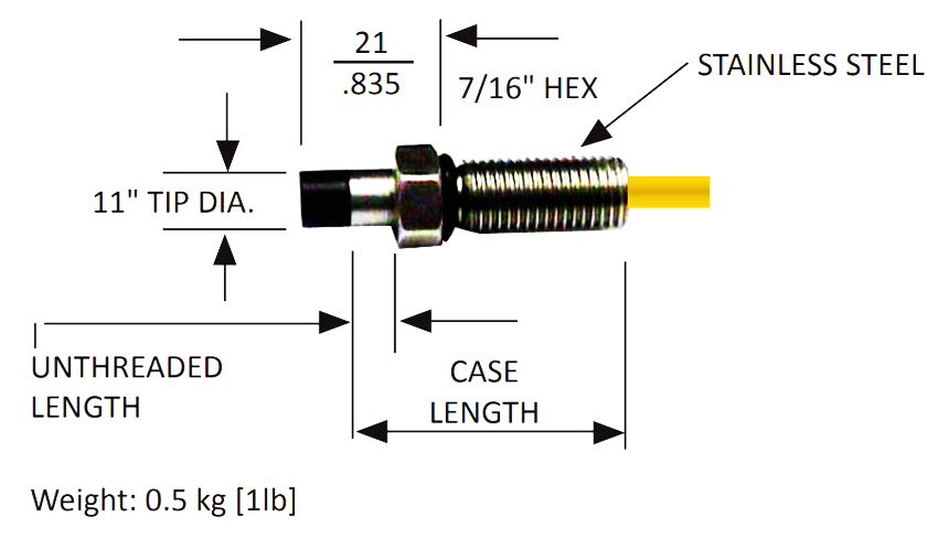 IM6 پراب 11 میلی‌متر متریکس Metrix Vibration Proximity Probe 10038