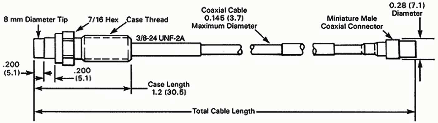IM7 پراب 8 میلیمتر بنتلی نوادا Bently Nevada 7200 Series 8 mm Vibration Probe 21508