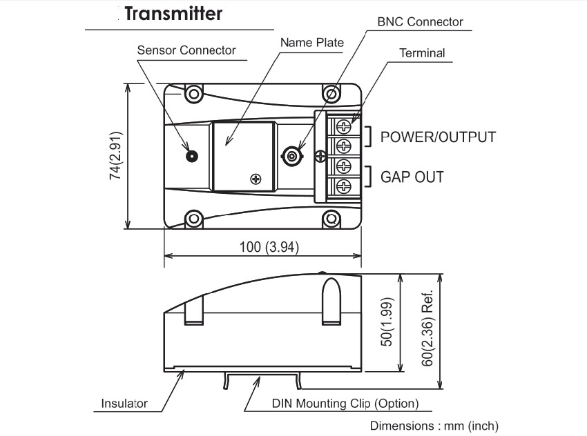 IM6 درایور (ترانسمیتر) پراکسیمیتی یکان جایگزین سری WK-142K شینکاوا Yekan 2-Wire Vibration Proximity Transmitter YSWK-142K