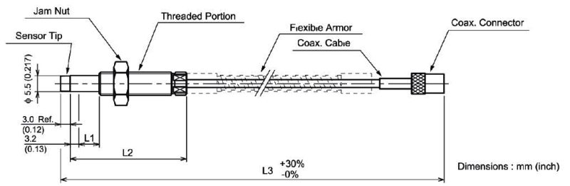 IM7 پراب 5.5 میلی‌متر یکان جایگزین سری WK-142K شینکاوا Yekan Proximity Probe YSWL-142K05